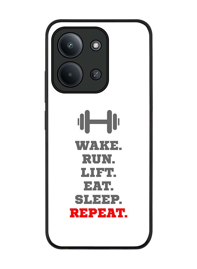 For Xiaomi Redmi 15C 4G Case,Slim fit Camera Protection, Shockproof Thin Phone cover  - Routine (White)